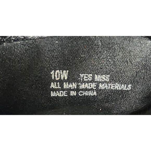 Aerosoles Women's Faux Leather Wedge Sandals Slip On Slides Red Leather Size 10W - Picture 11 of 11